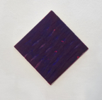 1995, Acryl auf Tesakrepp über Nessel, Seitenlänge 25 cm
